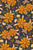 Harvest Floral on Black, Paws & Pumpkins by Krystal Winn Design Image