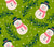 Cute Snowmen with Pine Sprigs in Green and Beige Image