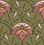 Water Lily Scallops Safari Tones Dusty Pink and Yellow Image