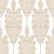 Exotic Tropical Tree Long Leaf with Round Edges in Swan Light Beige on White Image