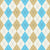 Argyle Pattern, White Baby Blue Beige, Black Stitching Image
