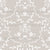 Dainty Distressed Damask, White on Beige Taupe Image