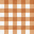 Faux Linen PRINTED Textured Gingham Orange Image