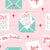 Love Letters in sweet pink and blue colors Image