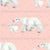 Pink Christmas Mama and Baby Polar Bear Image