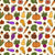 Autumn Harvests Fruits and Vegetables on Light Beige Image