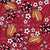 Footballs and Cheer Bows in Dark Red Black and Silver Image