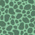 Mushroom Spots Dark Green Mint Green- Mouse Mowing Moss Collection Image