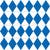 Oktoberfest Bavarian Blue and White Diagonal Diamond Pattern Image