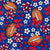 Cheer Bows Pom Poms and Footballs Buffalo Bills Red and Blue Image