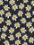 Floral Daisy Design in Black and Gold Image