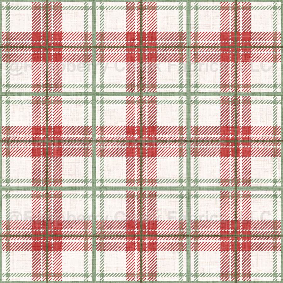 Christmas Cookie Plaid Red