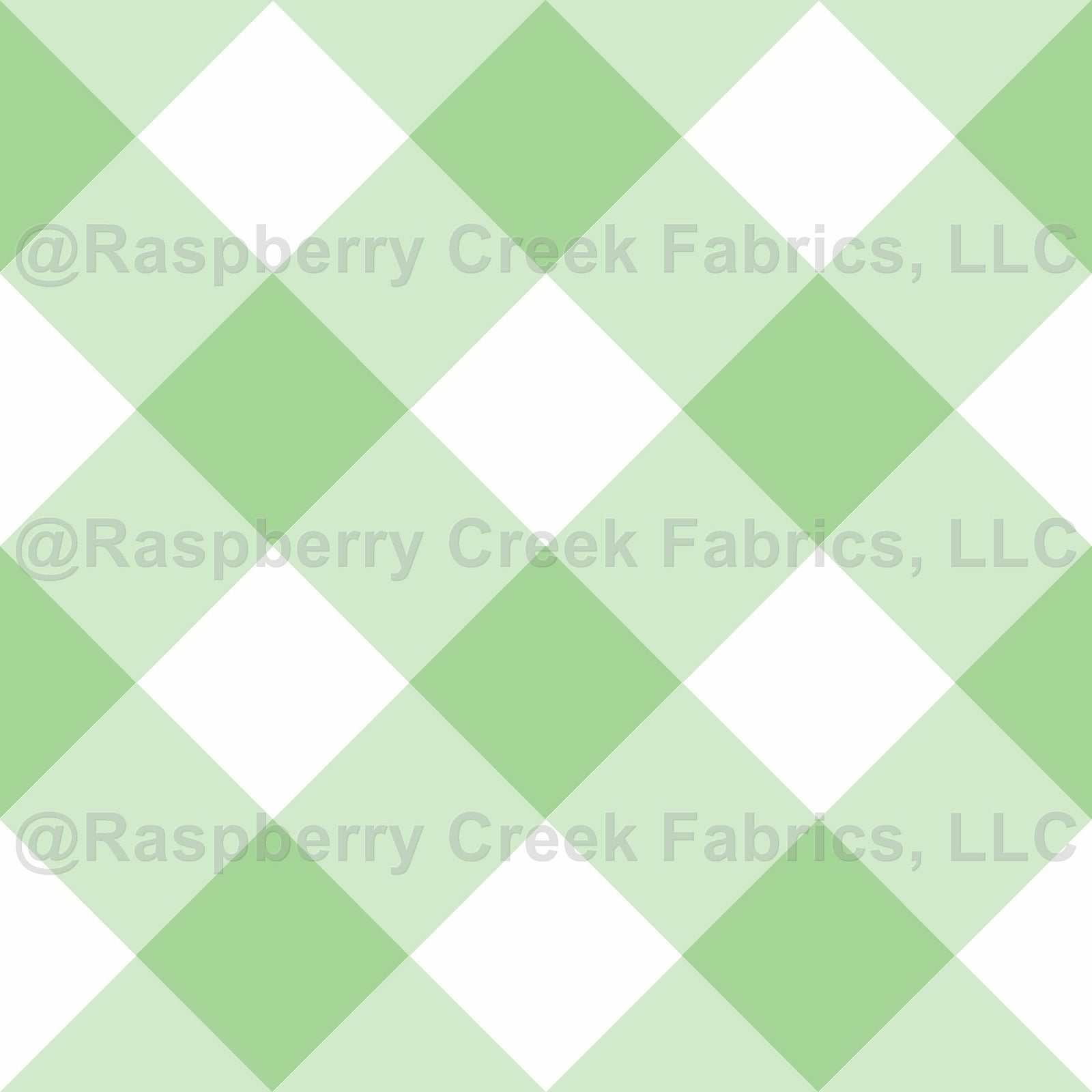 Retro Diamond Gingham in Green Tea by Tessa Hall