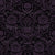 Victorian Floral Damask - black purple Wallpaper Image