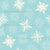 Retro Pastel Christmas Snowflakes Winter Turquoise Aqua and Cream Image