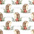 Christmas Hedgehogs {White} Cute Watercolor Hedgehogs, Holiday Floral Image