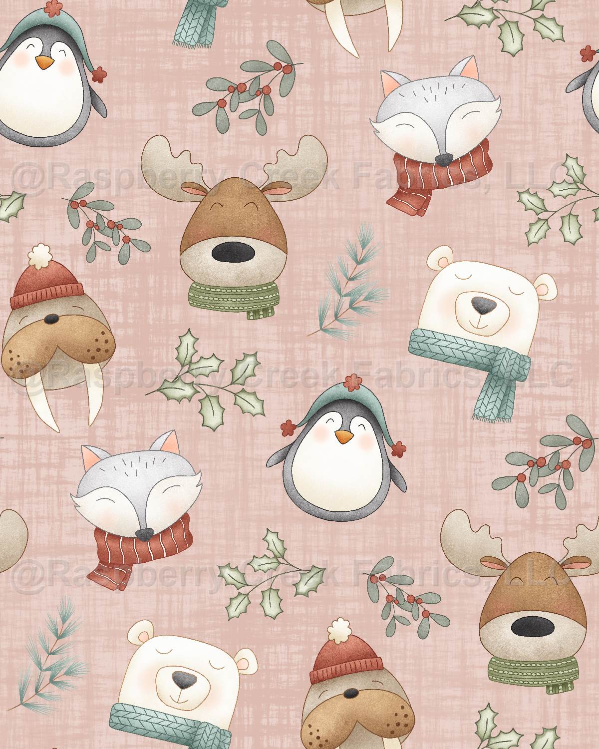 Feeling Jolly Polar Pals Pink