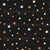 Retro Halloween Celestial Stars in Charcoal, Black, Orange, and Cream Image