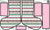 Christmas Stocking Craft Panel: Christmas Bands & Bindings Stripes with Pink Solid – Reindeer Games Collection by Patternmint Image