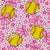 Softball Daisy Floral with Bows and Stars in Pink Image