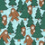 Bigfoot Forest in Blue Image