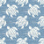 Sea Turtles in Denim Blue, Coastal Summer Vacation by KristenInStitches Image