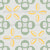Large chalk grey green holed dots with yellow stars diagonal art deco style. Understated elegance with ornamental charm. The muted, elegant color palette lends a timeless and refined appearance. For modern interiors, textiles and wallpapers. Image