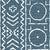 Indigo mud cloth fabric, African mud cloth pattern, Boho style design, Blue, white, home decor, Hand drawn design, geometric, ethnic style Image