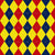 Argyle Pattern, Yellow Red Navy Blue, Orange Stitching Image