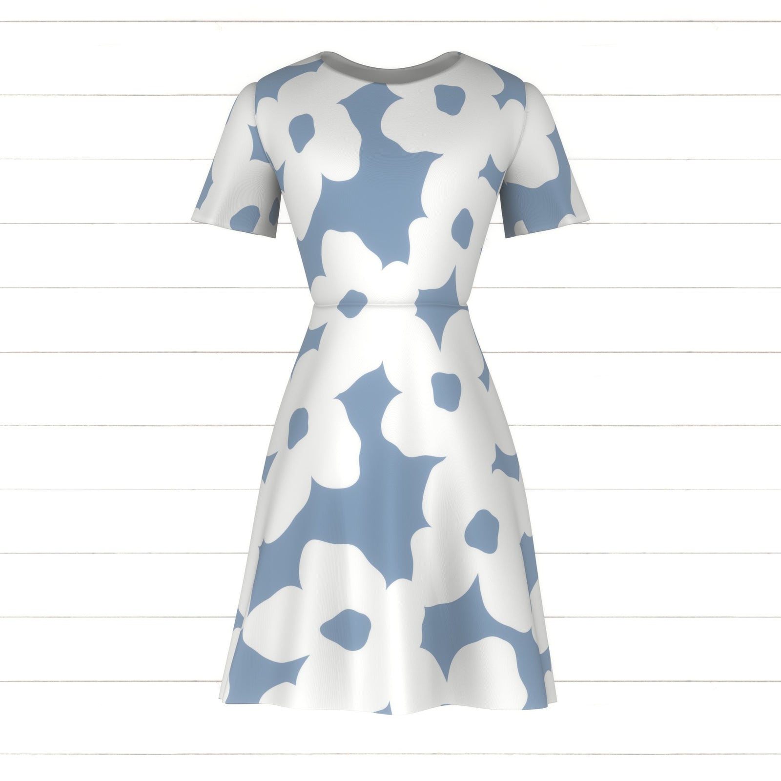 Selby (M) - White and Gray Blue Botanical Floral by Betty Louise Studio