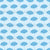 Raindrop-shaped Blue Umbrellas in Stripes on a Baby Blue Background Making it a Wonderful Baby Shower Decor Fabric Pattern Image