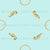 New Traditional Geometrical Golden Frames on a Pastel Blue Background, Horse Carousel Collection by The Sewing Sailor Image