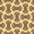 Greek Ornament, Greek Key, Black on Brown Image