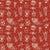 Valentine's Day Treats Beige Line Art on Red Image