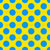 Polka Dots Blue on yellow Image