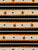 Vintage Halloween Jack o' Lantern Ribbon Stripe Black and Orange Image