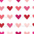 Multicolor Hearts on White Image