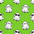 Middle Finger Ghosts on Lime Green Image