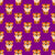 Cute Cartoon Baby Tiger on Purple Wallpaper Image
