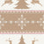 Nordic Christmas - Reindeer & Snowflakes Fair Isle Sweater In Tan & Red Image