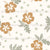 Boho Tropical Summer Hibiscus Floral in Off-White, Brown, and Sage Green Image