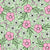 Coquette Meadow Wildflower Floral in Pink on Mint Image