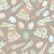 Happy Easter - Soft Toys on Taupe BG Image