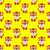 Cute Cartoon Baby Tiger on Country Yellow Image
