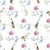 Floral Ducks (on white) Image