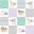 zoo/Safari/Lilac & Sea Glass - Wholecloth Cheater Quilt Image