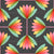 Ombre Rainbow and Gray Black Lotus Florals Colorful Abstract Daisies Wallpaper Image