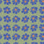 A Retro Lovve Flowers Collection Design Featuring Royal Blue Flowers with Orange Heart Centers on a Green Background Arranged in Vertical and Horizontal Rows Image