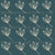Leaf Sprig in Cream on Teal Image