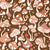 Groovy Mushroom by Mirabelleprint / Maroon Background Image